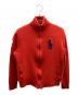 POLO RALPH LAUREN（ポロ・ラルフローレン）の古着「厚手ジップニット」｜レッド