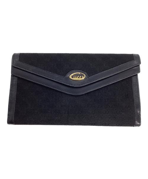 GUCCI（グッチ）GUCCI (グッチ) GUCCI　長財布 ブラックの古着・服飾アイテム
