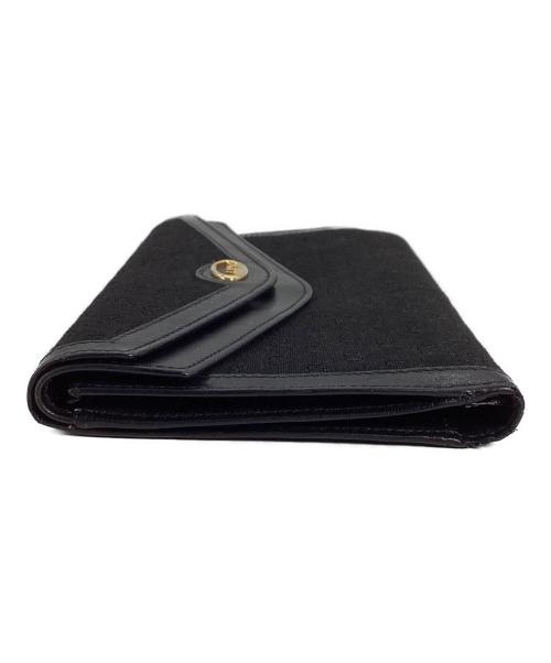 GUCCI（グッチ）GUCCI (グッチ) GUCCI　長財布 ブラックの古着・服飾アイテム