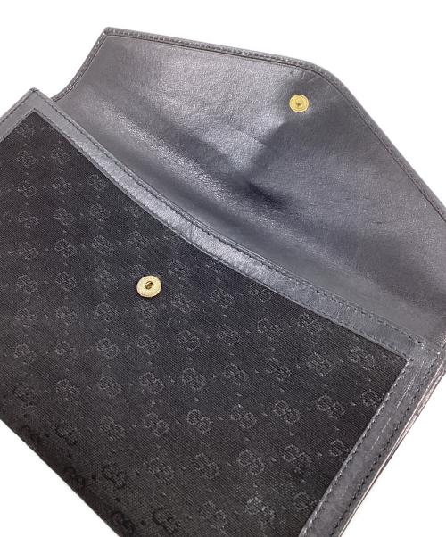 GUCCI（グッチ）GUCCI (グッチ) GUCCI　長財布 ブラックの古着・服飾アイテム