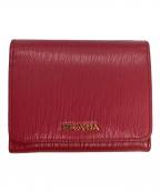 ）の古着「PRADA 3つ折り財布」｜ピンク