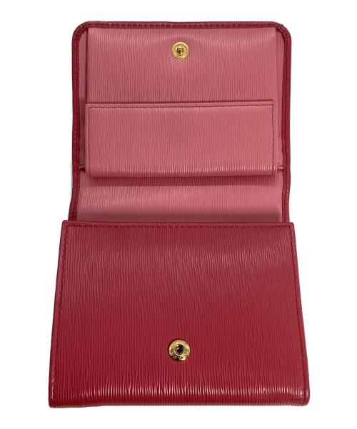 PRADA（プラダ）PRADA (プラダ) PRADA 3つ折り財布 ピンクの古着・服飾アイテム