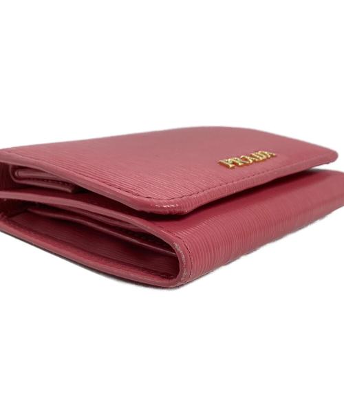 PRADA（プラダ）PRADA (プラダ) PRADA 3つ折り財布 ピンクの古着・服飾アイテム