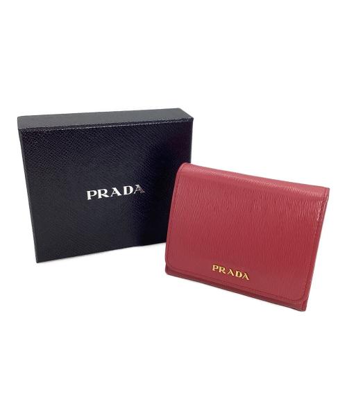 PRADA（プラダ）PRADA (プラダ) PRADA 3つ折り財布 ピンクの古着・服飾アイテム