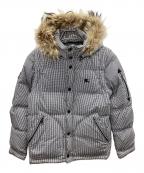 BURBERRY BLUE LABELバーバリー ブルー レーベル）の古着「ダウンジャケット」｜ライトグレー