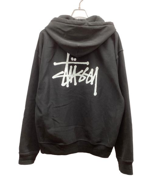 stussy（ステューシー）stussy (ステューシー) stussy　BASIC STÜSSY ZIP HOODIE ブラック サイズ:XLの古着・服飾アイテム