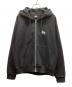 stussy（ステューシー）の古着「stussy　BASIC STÜSSY ZIP HOODIE」｜ブラック