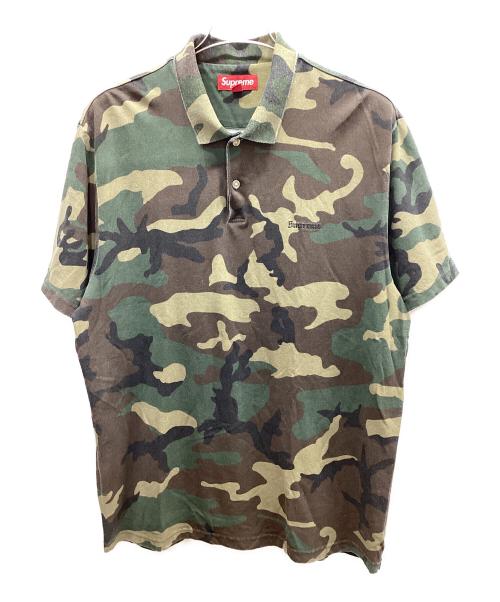 SUPREME（シュプリーム）SUPREME (シュプリーム) ポロシャツ グリーン×ブラウン サイズ:Lの古着・服飾アイテム