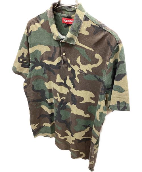 SUPREME（シュプリーム）SUPREME (シュプリーム) ポロシャツ グリーン×ブラウン サイズ:Lの古着・服飾アイテム