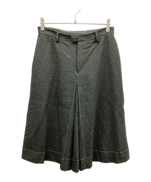 Maison Margiela（メゾンマルジェラ）Maison Margiela (メゾンマルジェラ) メゾンマルジェラ　ウール ツイード ステッチワーク キュロット スカート パンツ グリーン サイズ:42の古着・服飾アイテム