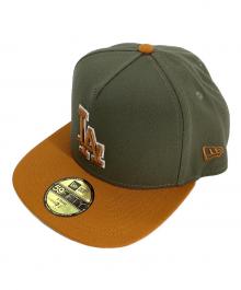 New Era（ニューエラ）の古着「New Era　59FIFTY　キャップ」｜カーキ×オレンジ