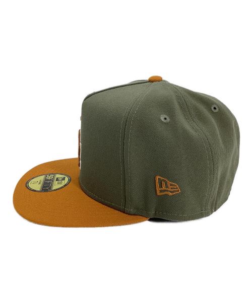 New Era（ニューエラ）New Era (ニューエラ) New Era　59FIFTY　キャップ カーキ×オレンジ サイズ:7　1/8　56.8cm 未使用品の古着・服飾アイテム