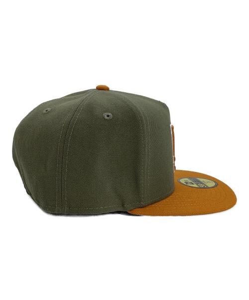 New Era（ニューエラ）New Era (ニューエラ) New Era　59FIFTY　キャップ カーキ×オレンジ サイズ:7　1/8　56.8cm 未使用品の古着・服飾アイテム