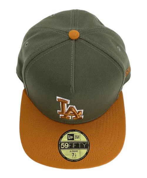 New Era（ニューエラ）New Era (ニューエラ) New Era　59FIFTY　キャップ カーキ×オレンジ サイズ:7　1/8　56.8cm 未使用品の古着・服飾アイテム