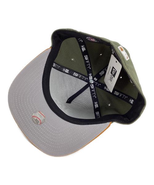 New Era（ニューエラ）New Era (ニューエラ) New Era　59FIFTY　キャップ カーキ×オレンジ サイズ:7　1/8　56.8cm 未使用品の古着・服飾アイテム