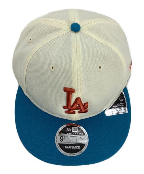 New Era（ニューエラ）New Era (ニューエラ) KEBOZ (ケボズ) KEBOZ EXCLUSIVE RC9FIFTY STRAPBACK  ホワイト×ブルーの古着・服飾アイテム