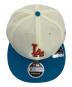 中古・古着 New Era (ニューエラ) KEBOZ (ケボズ) KEBOZ EXCLUSIVE RC9FIFTY STRAPBACK  ホワイト×ブルー：5000円