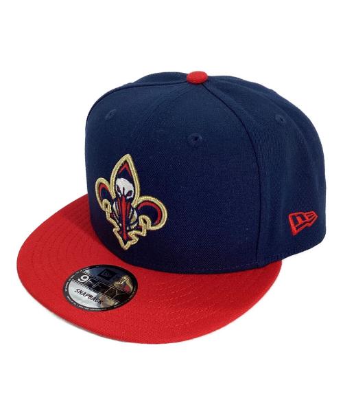 New Era（ニューエラ）New Era (ニューエラ) NBA ペリカンズ キャップ　9FIFTY ネイビー×レッドの古着・服飾アイテム
