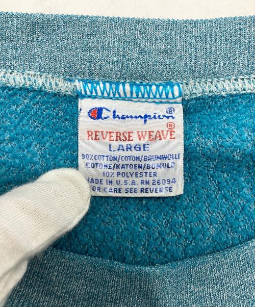 Champion REVERSE WEAVE（チャンピオン リバース ウィーブ）Champion REVERSE WEAVE (チャンピオン リバース ウィーブ) スウェット ブルー サイズ:Lの古着・服飾アイテム