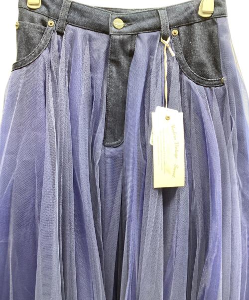 Belle vintage（ベル ヴィンテージ）Belle vintage (ベル ヴィンテージ) スカート ブルー サイズ:M 未使用品の古着・服飾アイテム