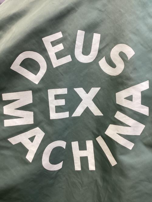 DEUS EX MACHINA（デウス エクス マキナ）DEUS EX MACHINA (デウス エクス マキナ) nano・universe (ナノ・ユニバース) コーチジャケット グリーン×オレンジ サイズ:Mの古着・服飾アイテム