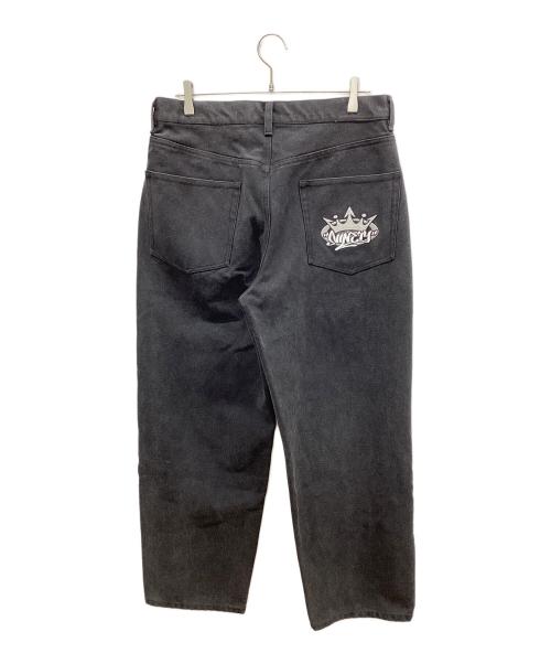 9090（9090）9090 (9090) King Logo Vintage Baker Pants ブラック サイズ:Lの古着・服飾アイテム