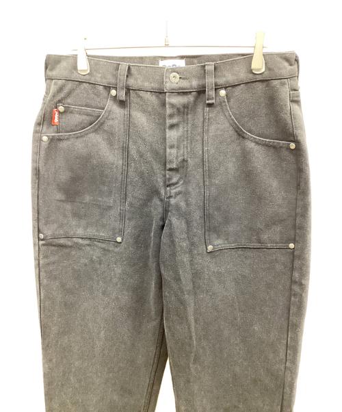9090（9090）9090 (9090) King Logo Vintage Baker Pants ブラック サイズ:Lの古着・服飾アイテム