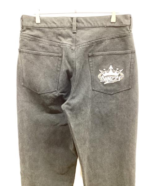 9090（9090）9090 (9090) King Logo Vintage Baker Pants ブラック サイズ:Lの古着・服飾アイテム