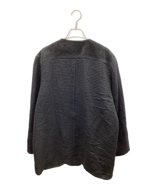 steinbock（スタインボック）steinbock (スタインボック) ノーカラーコート ブラック サイズ:42の古着・服飾アイテム