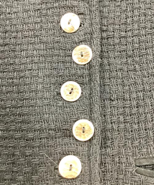 steinbock（スタインボック）steinbock (スタインボック) ノーカラーコート ブラック サイズ:42の古着・服飾アイテム