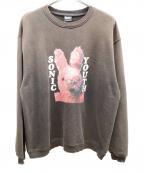 JOURNAL STANDARD×SONIC YOUTHジャーナルスタンダード×ソニックユース）の古着「別注クルーネックスウェット」｜ブラック