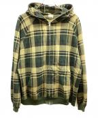 BAPE BY A BATHING APEベイプバイアベイシングエイプ）の古着「ジップパーカー」｜グリーン