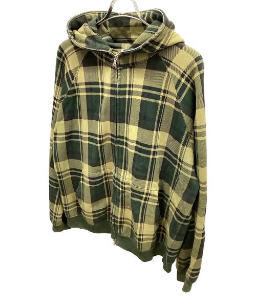BAPE BY A BATHING APE（ベイプバイアベイシングエイプ）BAPE BY A BATHING APE (ベイプバイアベイシングエイプ) ジップパーカー グリーン サイズ:Lの古着・服飾アイテム