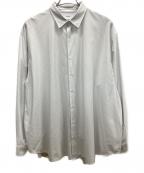 KANEMASA PHIL.カネマサフィル）の古着「LONDON STRIPE DRESS JERSEY SHIRT」｜グレー