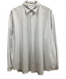 KANEMASA PHIL.（カネマサフィル）の古着「LONDON STRIPE DRESS JERSEY SHIRT」｜グレー