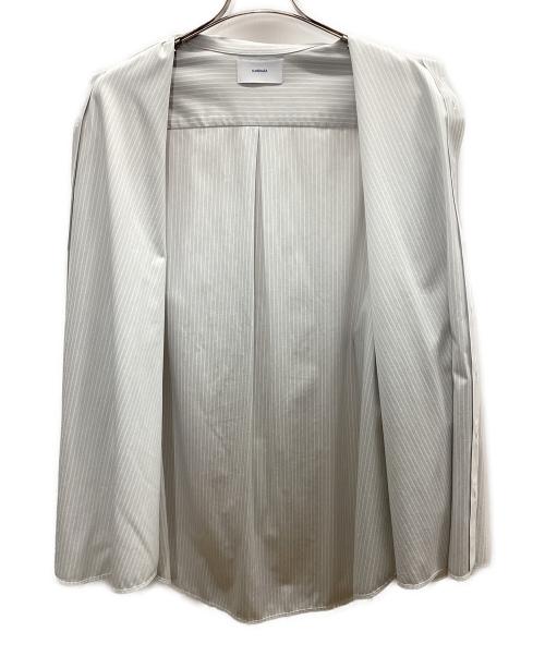 KANEMASA PHIL.（カネマサフィル）KANEMASA PHIL. (カネマサフィル) LONDON STRIPE DRESS JERSEY SHIRT グレー サイズ:3の古着・服飾アイテム