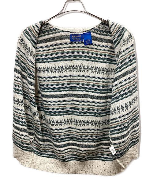 PENDLETON（ペンドルトン）PENDLETON (ペンドルトン) ベスト ベージュ×グリーン サイズ:Mの古着・服飾アイテム