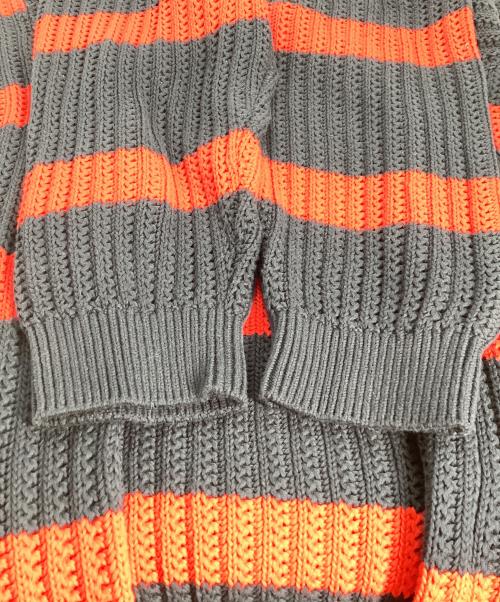 SUPREME（シュプリーム）Supreme (シュプリーム) Loose Gauge Stripe Small Box Sweater ネイビー×レッド サイズ:XXLの古着・服飾アイテム