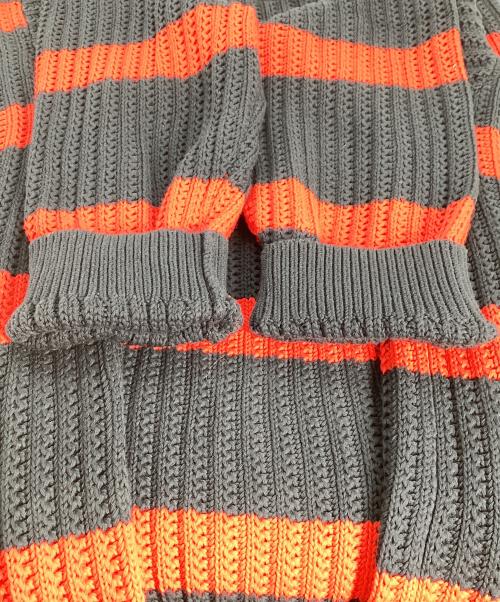 SUPREME（シュプリーム）Supreme (シュプリーム) Loose Gauge Stripe Small Box Sweater ネイビー×レッド サイズ:XXLの古着・服飾アイテム
