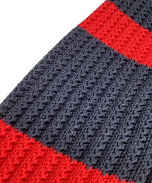 SUPREME（シュプリーム）Supreme (シュプリーム) Loose Gauge Stripe Small Box Sweater ネイビー×レッド サイズ:XXLの古着・服飾アイテム