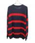 Supreme (シュプリーム) Loose Gauge Stripe Small Box Sweater ネイビー×レッド サイズ:XXL：17000円