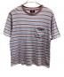 stussy（ステューシー）の古着「半袖カットソー」｜ブルー×レッド