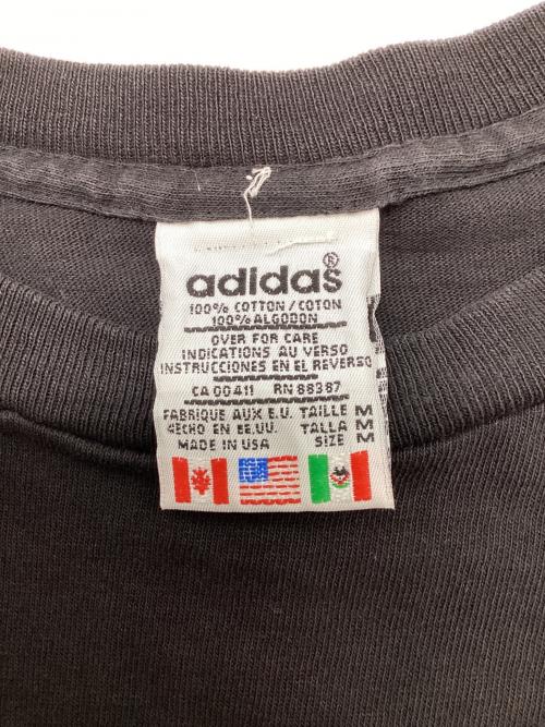 adidas（アディダス）adidas (アディダス) 半袖カットソー ブラック サイズ:Mの古着・服飾アイテム