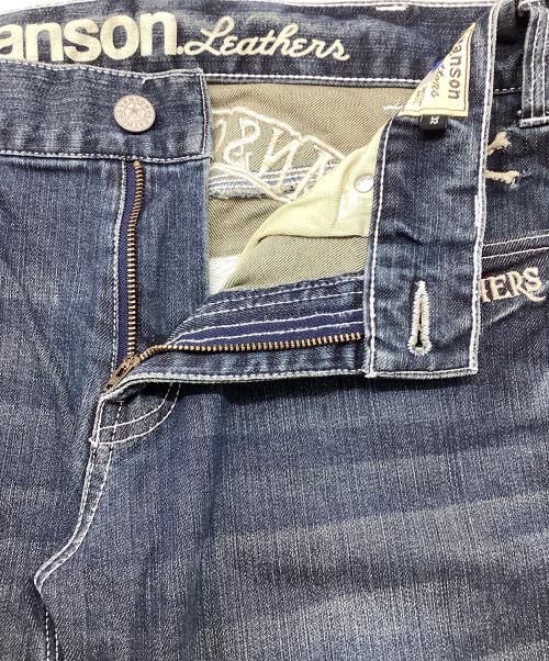 VANSON（バンソン）VANSON (バンソン) 刺繍デニムパンツ ブルー サイズ:32の古着・服飾アイテム