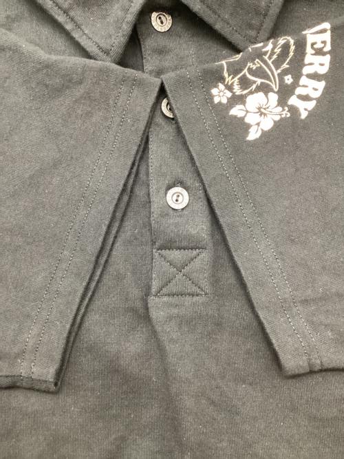 VANSON（バンソン）VANSON (バンソン) ポロシャツ ブラック サイズ:Lの古着・服飾アイテム