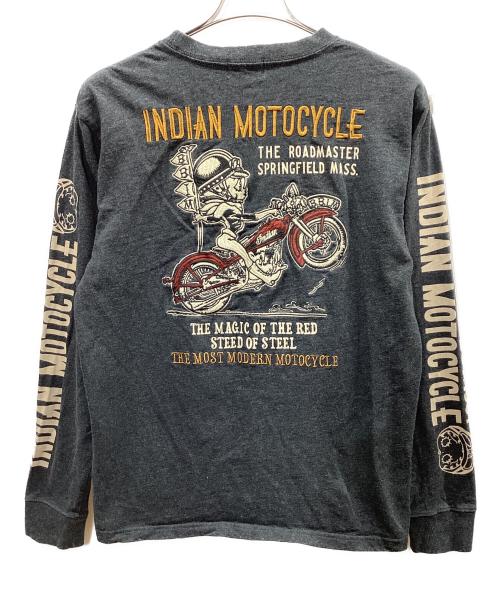 INDIAN MOTORCYCLE（インディアンモーターサイクル）INDIAN MOTORCYCLE (インディアンモーターサイクル) 長袖カットソー ブラック サイズ:Lの古着・服飾アイテム