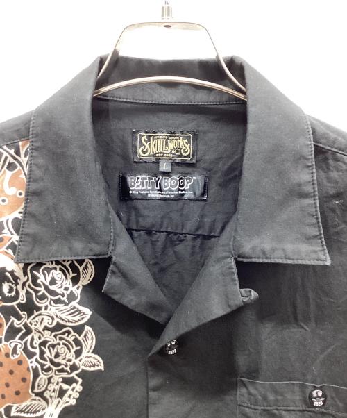 SKULL WORKS（スカルワークス）SKULL WORKS (スカルワークス) 半袖シャツ ブラック サイズ:Lの古着・服飾アイテム
