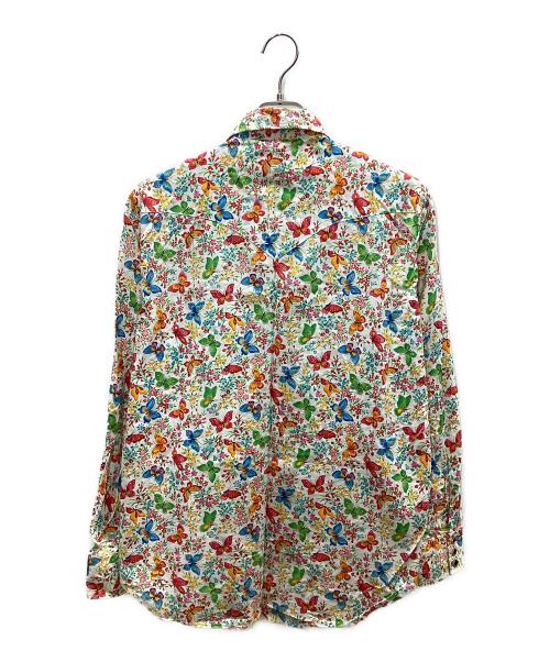 H BAR C（エイチバーシー）H BAR C (エイチバーシー) 長袖シャツ ホワイト×ピンク サイズ:Mの古着・服飾アイテム