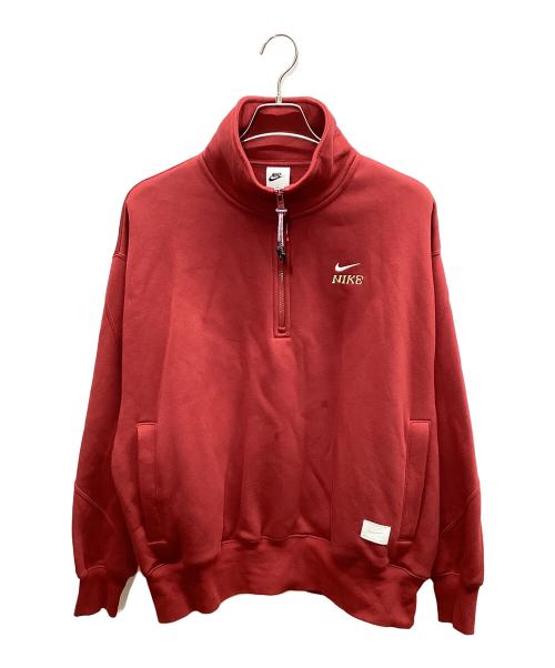 NIKE（ナイキ）NIKE (ナイキ) ハーフジップスウェット レッド サイズ:Mの古着・服飾アイテム