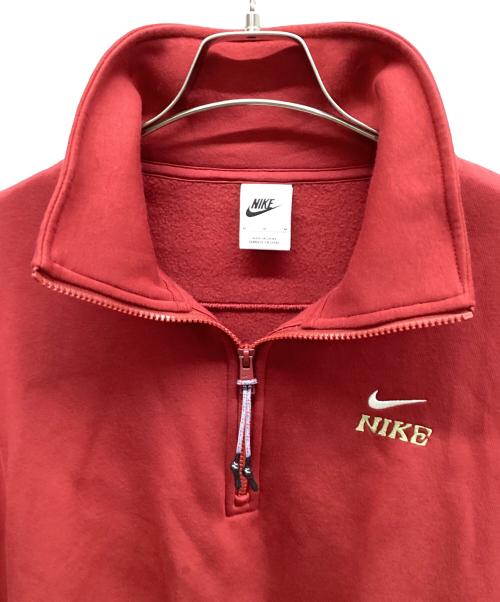 NIKE（ナイキ）NIKE (ナイキ) ハーフジップスウェット レッド サイズ:Mの古着・服飾アイテム